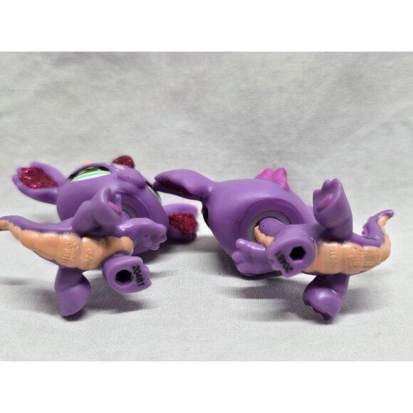 Bobble Head Pets- Glitter Dragons Lot Of 2 - Picture 4 of 5